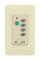 Ceiling Fan Wall Control with Receiver Non-Reversing - 3 Speed Fan and Light - Light Almond (90|CWRL4LA)