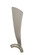 Wrap Custom 48 inch Indoor/Outdoor Ceiling Fan Blade Set of 3 - Brushed Nickel (90|BPW8530-48BN)