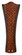 26'' CONCAVE CARVED BLADE W/WOVEN BAMBOO: WALNUT - SET (90|B6070WA)