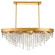Winham 36'' Hand Cut Crystal Antique Gold Linear Oval Chandelier (205|WIN-619-GA-CL-MWP)