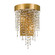Winham 9.5'' Hand Cut Crystal Antique Gold Sconce (205|WIN-612-GA-CL-MWP)