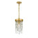 Winham 7'' Hand Cut Crystal Antique Gold Pendant (205|WIN-610-GA-CL-MWP)