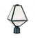 Brian Patrick Flynn Glacier 1 Light Black Charcoal Outdoor Post (205|GLA-9707-OP-BC)