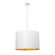 Brian Patrick Flynn Alston 20'' Matte White + Antique Gold Pendant (205|8686-MT-GA)
