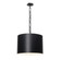 Brian Patrick Flynn for Crystorama Alston 6 Light Matte Black + White Chandelier (205|8686-MK-WH)