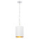 Brian Patrick Flynn Alston 8'' Matte White + Antique Gold Pendant (205|8680-MT-GA)