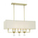 Paxton 8 Light Aged Brass Linear Chandelier (205|8109-AG)