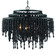 Poppy 6 Light Matte Black Chandelier (205|POP-A5076-MK)