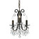 Othello 3 Light Clear Crystal English Bronze Mini Chandelier (205|6823-EB-CL-MWP)