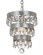 Perla 1 Light Antique Silver Mini Pendant (205|6103-SA)