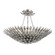 Broche 6 Light Antique Silver Semi Flush Mount (205|517-SA_CEILING)