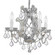 Maria Theresa 4 Light Clear Italian Crystal Polished Chrome Mini Chandelier (205|4474-CH-CL-I)