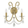 Othello 2 Light Swarovski Strass Crystal Vibrant Gold Sconce (205|6822-VG-CL-S)