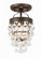 Calypso 7.25'' Crystal Teardrop Vibrant Bronze Semi Flush Mount (205|131-VZ_CEILING)