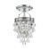 Calypso 1 Light Crystal Teardrop Polished Chrome Semi Flush Mount (205|131-CH_CEILING)