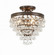 Calypso 13'' Crystal Teardrop Vibrant Bronze Semi Flush Mount (205|130-VZ_CEILING)