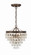Calypso 13'' Crystal Teardrop Vibrant Bronze Chandelier (205|130-VZ)