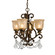 Norwalk 4 Light Swarovski Strass Crystal Bronze Umber Mini Chandelier (205|7504-BU-CL-S)