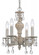 Paris Market 4 Light Swarovski Strass Crystal Antique White Mini Chandelier (205|5024-AW-CL-S)