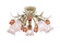 Southport 5 Light Sage Rose Floral Semi Flush Mount (205|4800-SR)