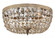 Waltham 14'' Golden Teak Hand Cut Crystal Olde Brass Flush Mount (205|714-OB-GT-MWP)