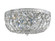 Crystorama 3 Light Spectra Crystal Polished Chrome Flush Mount (205|714-CH-CL-SAQ)