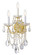 Maria Theresa 11'' Hand Cut Crystal Gold Sconce (205|4423-GD-CL-MWP)