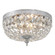 Waltham 10'' Clear Hand Cut Polished Chrome Flush Mount (205|710-CH-CL-MWP)
