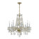 Traditional Crystal 26'' Swarovski Strass Crystal Polished Brass Chandelier (205|1138-PB-CL-S)