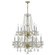 Traditional Crystal 26.5'' Swarovski Strass Crystal Polished Brass Chandelier (205|1137-PB-CL-S)