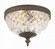 Radley 8'' English Bronze Faceted Cut Glass Bowl Flush Mount (205|117-8-EB)