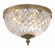 Radley 12'' Olde Brass Faceted Cut Glass Bowl Flush Mount (205|117-12-OB)