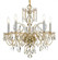 Traditional Crystal 5 Light Swarovski Strass Crystal Polished Brass Chandelier (205|1005-PB-CL-S)