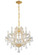 Maria Theresa 6 Light Clear Italian Crystal Gold Chandelier (205|4405-GD-CL-I)