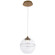 BISTRO 14IN GLASS MINI PENDANT 3000K (1357|PD-20014-AB)