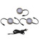 Puck Light Kit- 2 Double Wire Lights, 1 Single Wire Lights, and Cord (1357|HR-AC73-CS-BN)