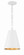 Brian Patrick Flynn Alston 10'' Matte White + Antique Gold Pendant (205|8685-MT-GA)