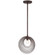 Doral 1 Light Forged Bronze Mini Pendant (205|DOR-B7700-FB)