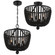 Rylee 4 Light Matte Black Semi Flush Mount (205|604-MK_CEILING)