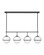 Medium Four Light Linear (87|39675BK)
