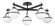 Large Semi-flush Mount (87|39674BK)