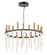 Medium LED Single Tier Chandelier (88|FR30706BLK)