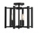 Benson 3-Light Ceiling Light in Matte Black (128|6-7702-3-89)