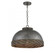 Tripoli 3-Light Pendant in Mottled Zinc with Gray Rattan (128|7-748-3-179)