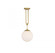 Becker 1-Light Pendant in Warm Brass (128|7-180-1-322)