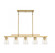 Calhoun 5-Light Linear Chandelier in Warm Brass (128|1-1023-5-322)