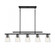 Calhoun 5-Light Linear Chandelier in Matte Black (128|1-1023-5-89)