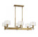 Hanover 6-Light Linear Chandelier in Warm Brass (128|1-6300-6-322)