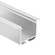 TE Enhanced Series Deep Well Recessed Channel Silver (2|1TEC2DWRC8SIL)