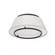 HAILEY 16IN FABRIC FLUSH MOUNT 3000K (1357|FM-53116-BK)